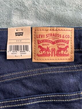 Levi's Women's 721 Indigo High Rise Skinny Jeans with Red Leather Patch